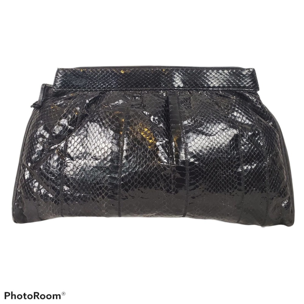 Margolm Vintage Python Clutch Bag